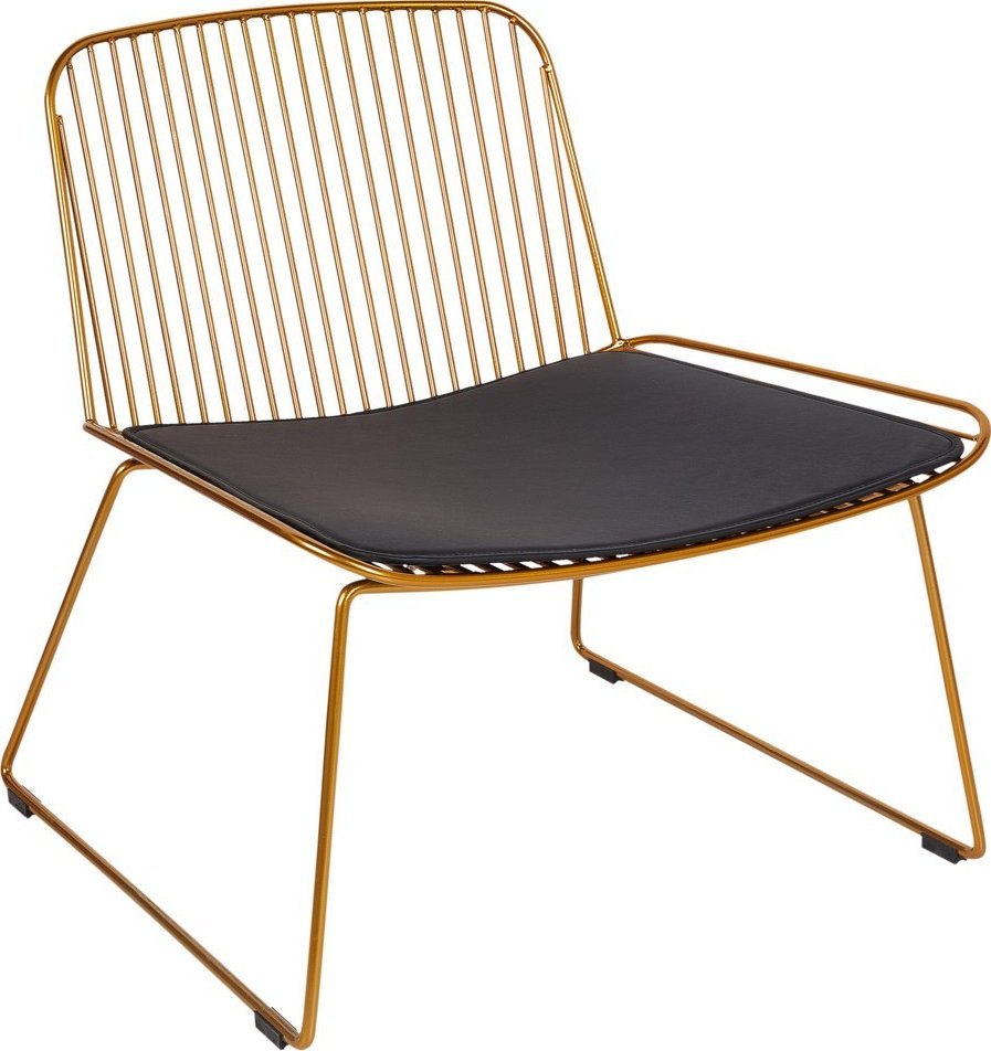 Beliani Krzesło metalowe złote SNORUM