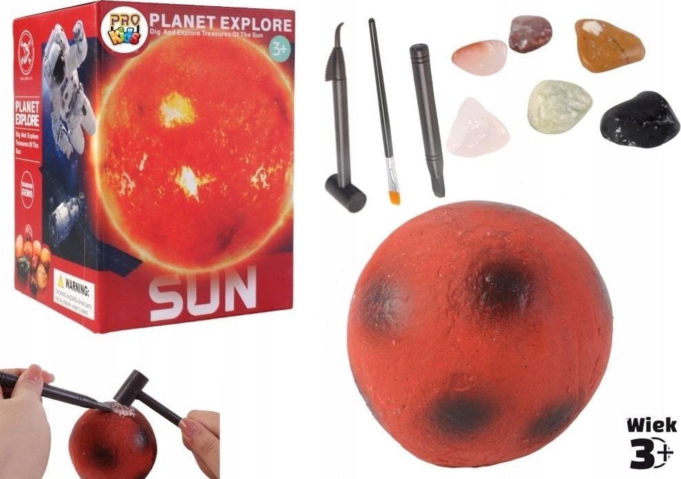 Teka Wykopaliska minerałów planeta Słonce