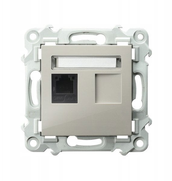 Ospel SZAFIR Gniazdo telefoniczne single cashmere beige GPT-1Z/m/83