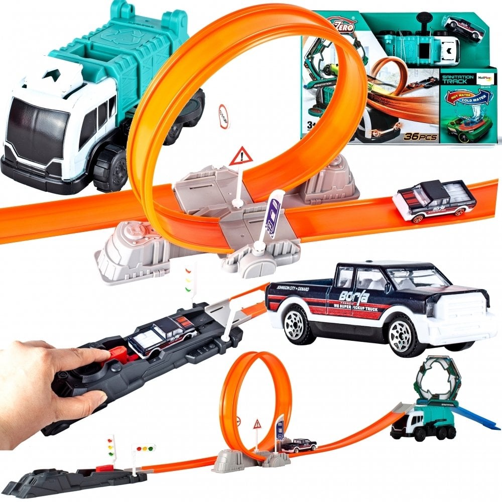 Wyrzutnia Aut z Pętlą Tor + Auto Zmieniające kolor