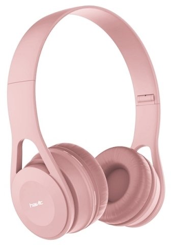 HAVIT słuchawki przewodowe H2262d nauszne różowe