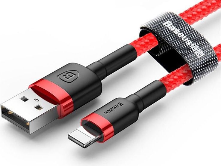 Kabel USB Baseus USB-A - Lightning 2 m Czerwony (31564-uniw)