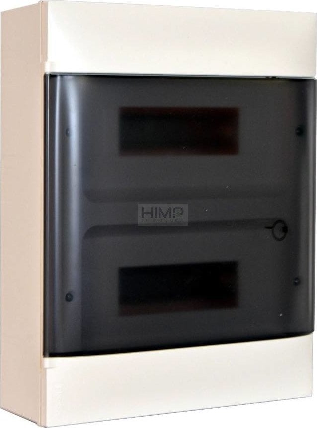 Legrand Rozdzielnica modułowa natynkowa PRACTIBOX S 2x12 drzwi przezroczyste 135432