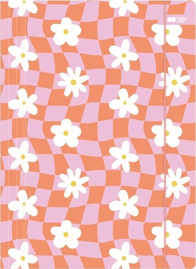 Teczka A4+ z gumką Bloom pastel HAPPY COLOR
