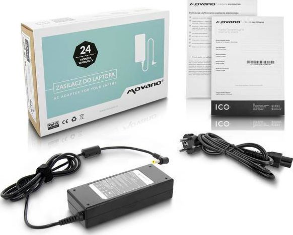 Movano ładowarka / zasilacz movano LCD 12v 6a (5.5x2.5)