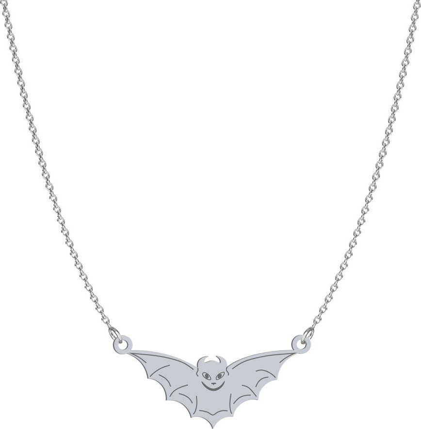 Radziszewska Jewellery Naszyjnik Srebrny Halloween Nietoperz