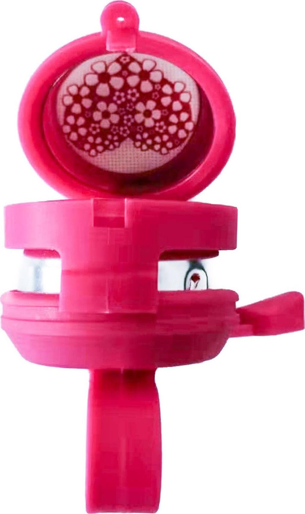 Dzwonek rowerowy dziecięcy z lusterkiem 34 S-10 różowy Uniwersalny