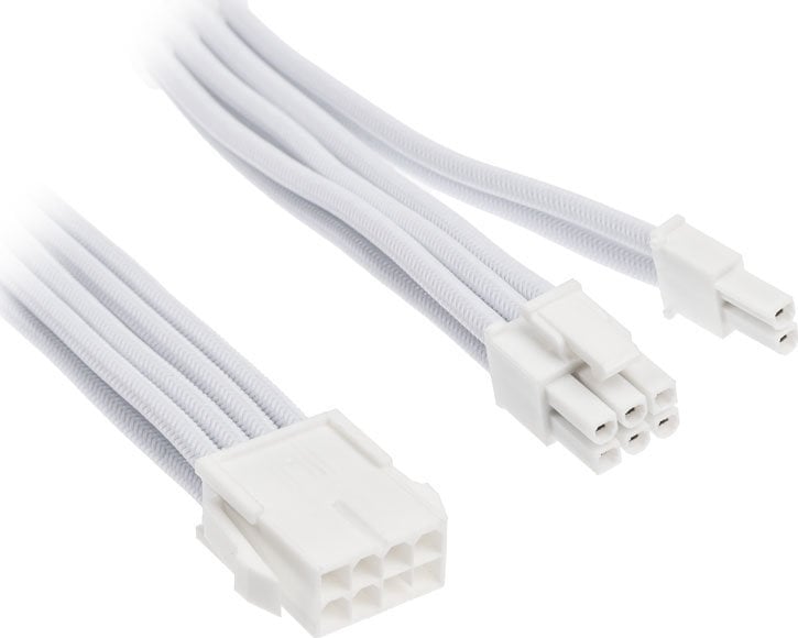SilverStone SilverStone power supply extension cable SST-PP07E-PCI8W-V2, PCIe 8pin (6+2) (white, 30cm)
