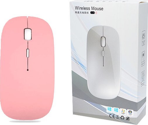 Mysz MYSZ OPTYCZNA BEZPRZEWODOWA TRUSTY 4D SLIMFIT RÓŻOWY HQ>