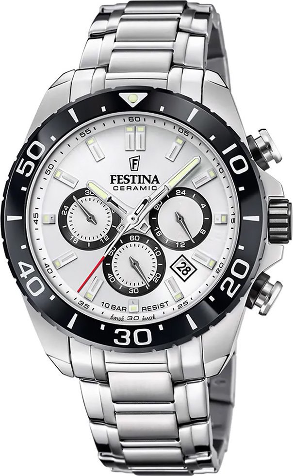 Zegarek Festina Zegarek męski Festina F20042-1 srebrny