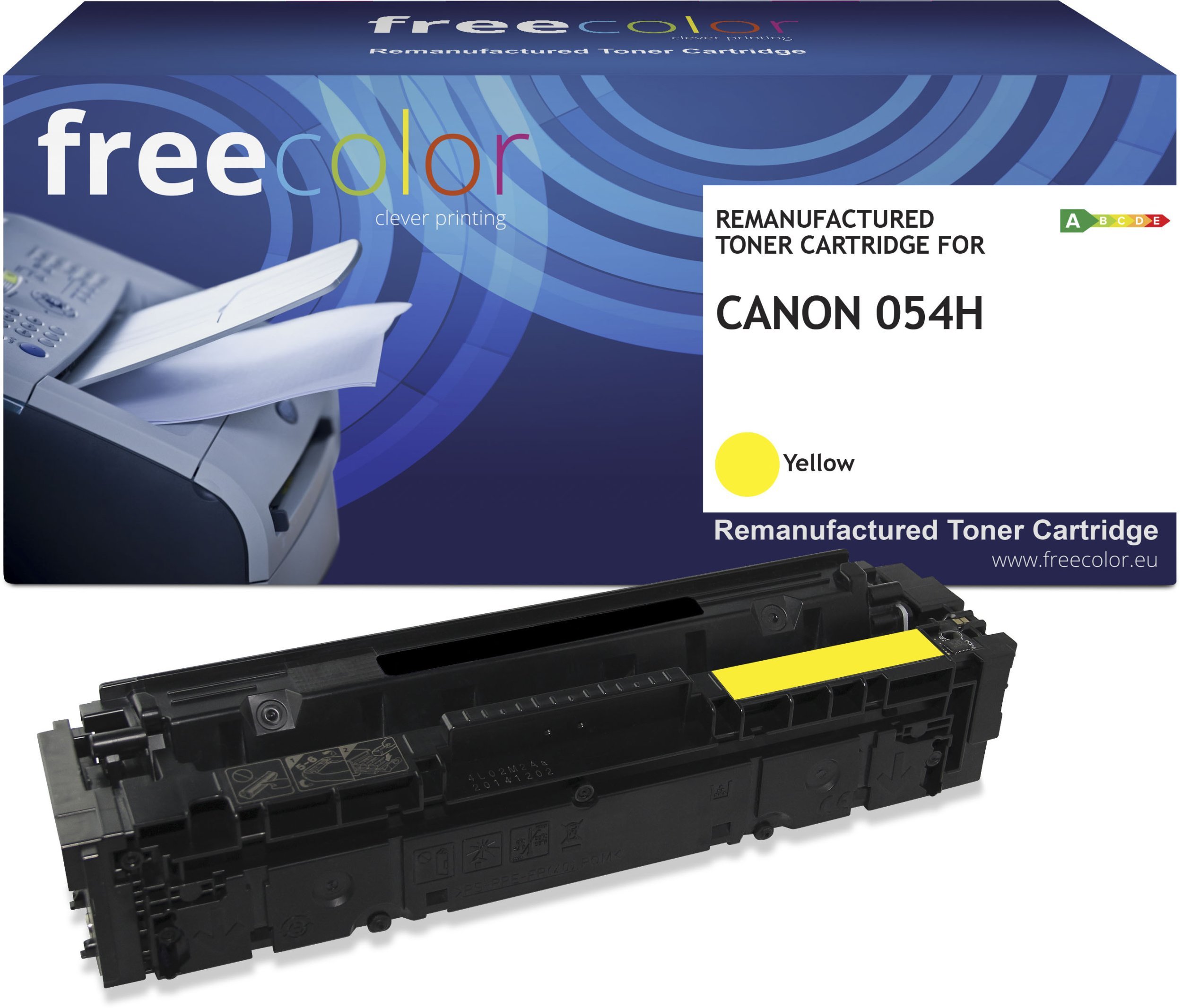 Toner Freecolor Toner Canon 054H (3025C002) yellow 2300 stron remanufactured