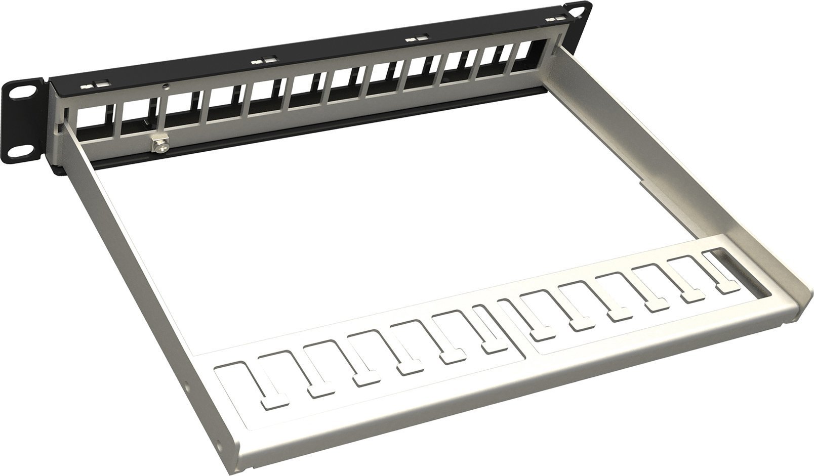 Solarix Uniwersalny nieoblozony patch panel 10" 1U dla 12 keystoów Solarix