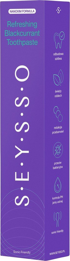 Seysso Refreshing Blackcurrant - Pasta do Zębów (miętowo-porzeczkowa) 75ml