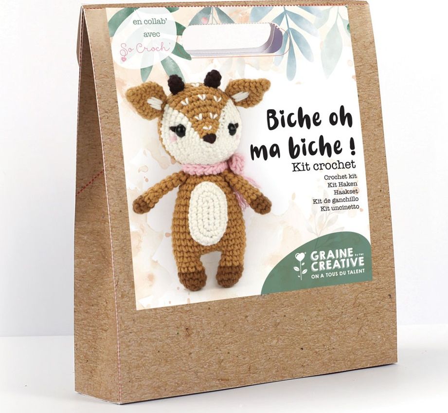 Graine Creative Zestaw do szydełkowania Jelonek