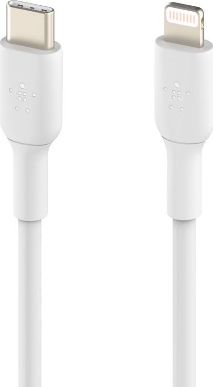 Kabel USB Belkin USB-C - Lightning 1 m Biały (CAA003BT1MWH)