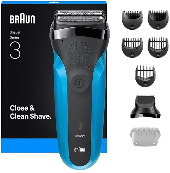 Golarka Braun Maszynka foliowa Przycinarka Czarny, Niebieski