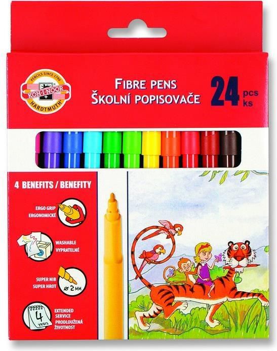 Koh I Noor Flamastry, 24 kolory (147478)