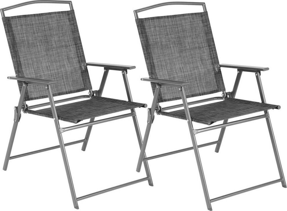 Saska Garden KRZESŁA OGRODOWE SKŁADANE SYDNEY 55X68X91CM ZESTAW 2 SZT.