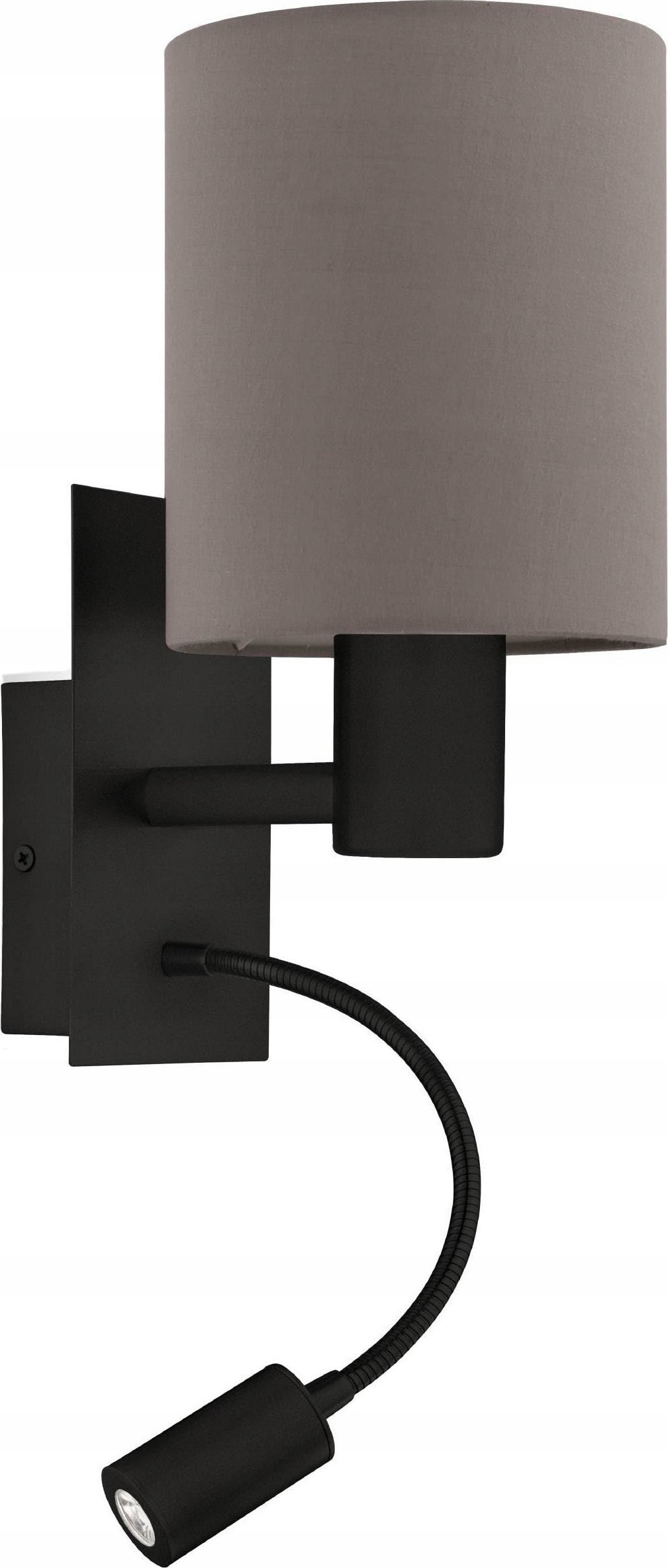 Wall lamp EGLO Pasteri, 40W, 3000K, black, 15 x 38 cm