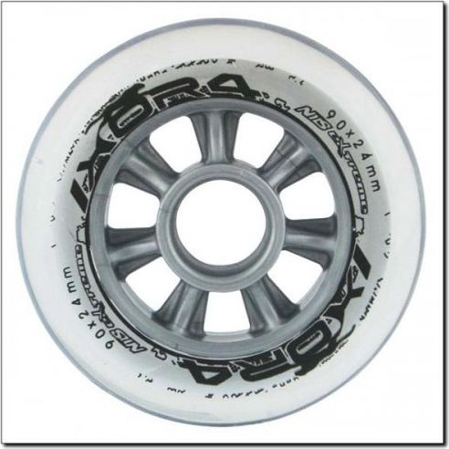 Nils Extreme Kółka do rolek PU 90x24mm 82A przezroczyste (16-2-288)