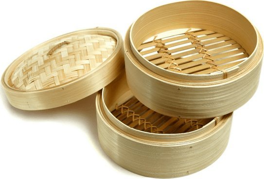 Jade Temple Parowar bambusowy okrągły - 2 sitka, śr. 25cm