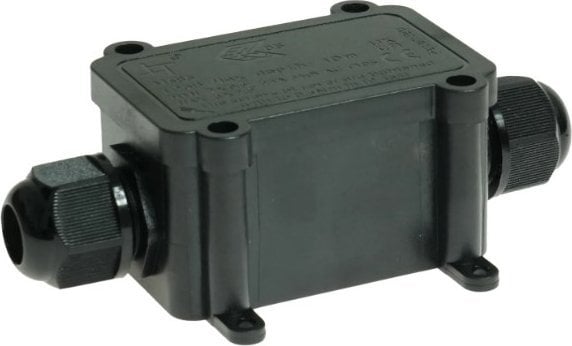 Puszka Hermetyczna Złączeniowa Natynkowa Czarna Ip68 W-00403 Plastrol