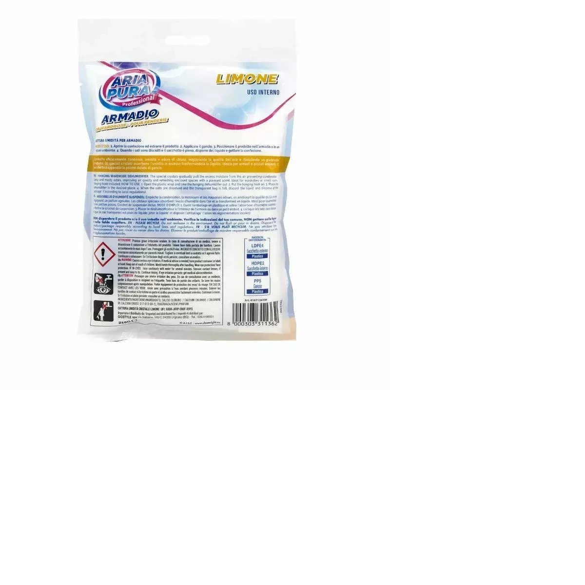 Mitruma absorbetajs skapim kristalu 210g citrons 8000303311362