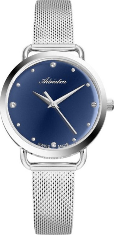 Zegarek Adriatica Zegarek damski Adriatica A3730.5145Q CYRKONIE srebrny