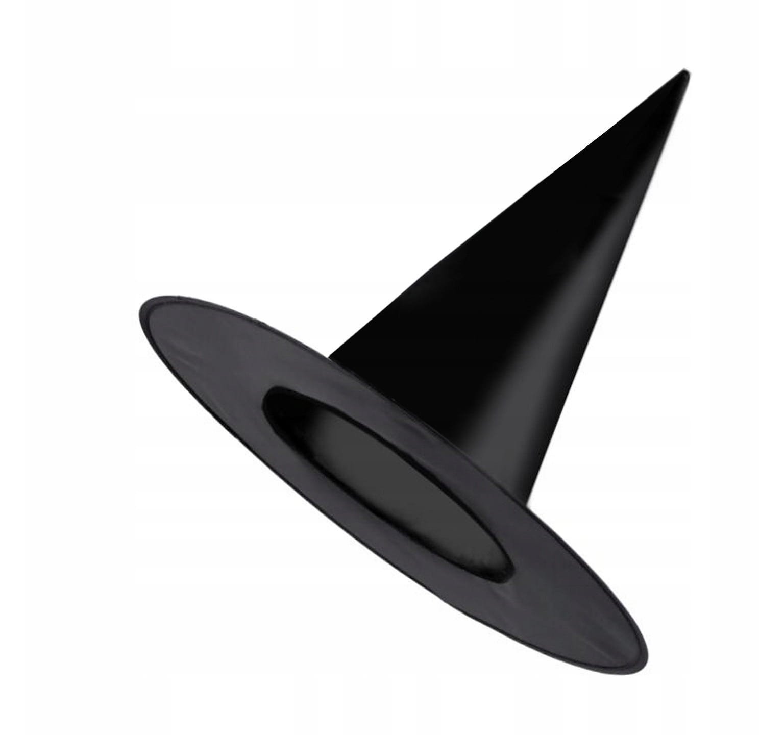 Czapka kapelusz WIEDŹM czarna wiedźma CZAROWNICA andrzejki halloween 790855