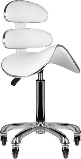 Activeshop Taboret kosmetyczny roll speed AM-880 biały