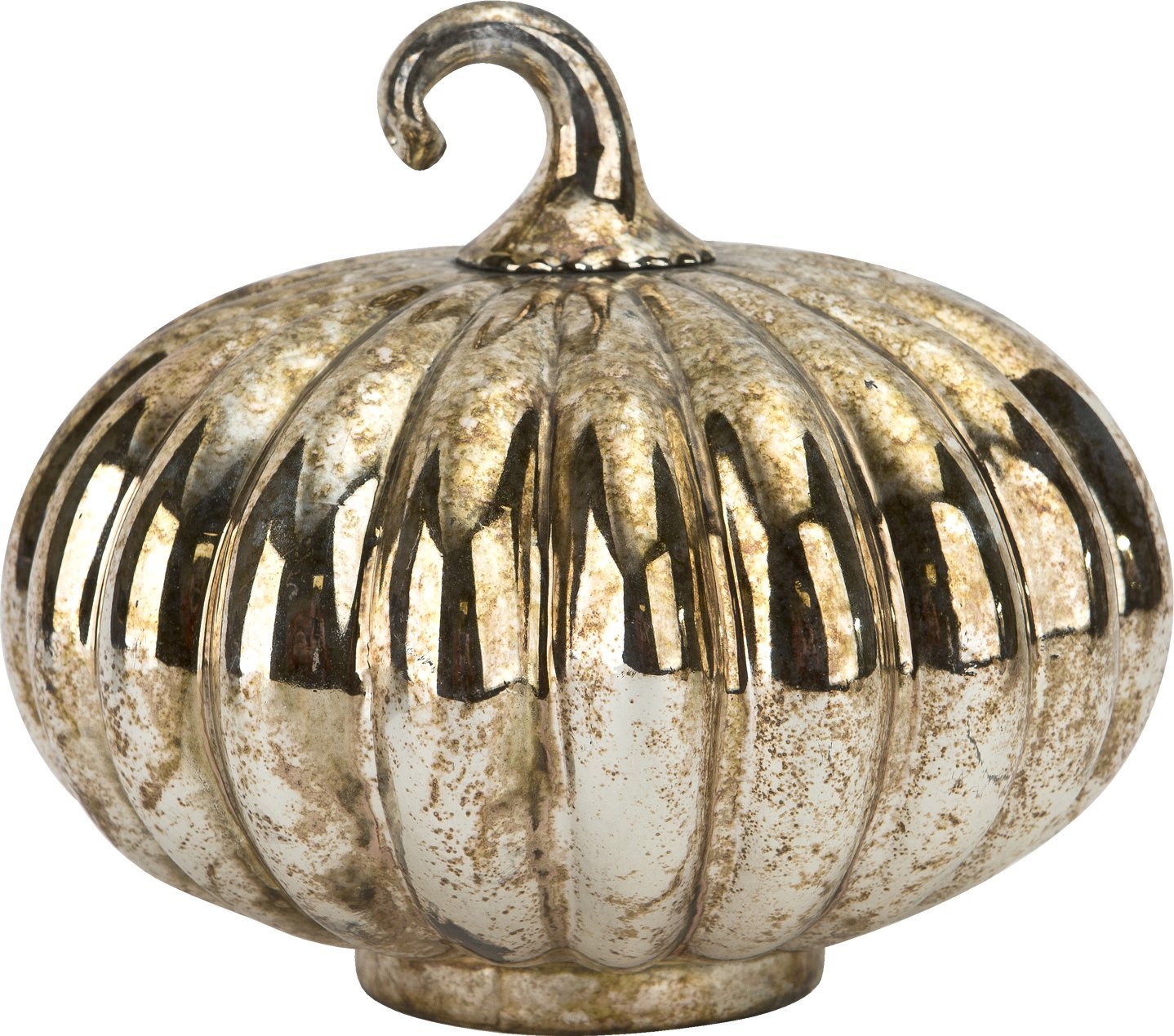 Ozdoba szklana Dynia 18 cm złota