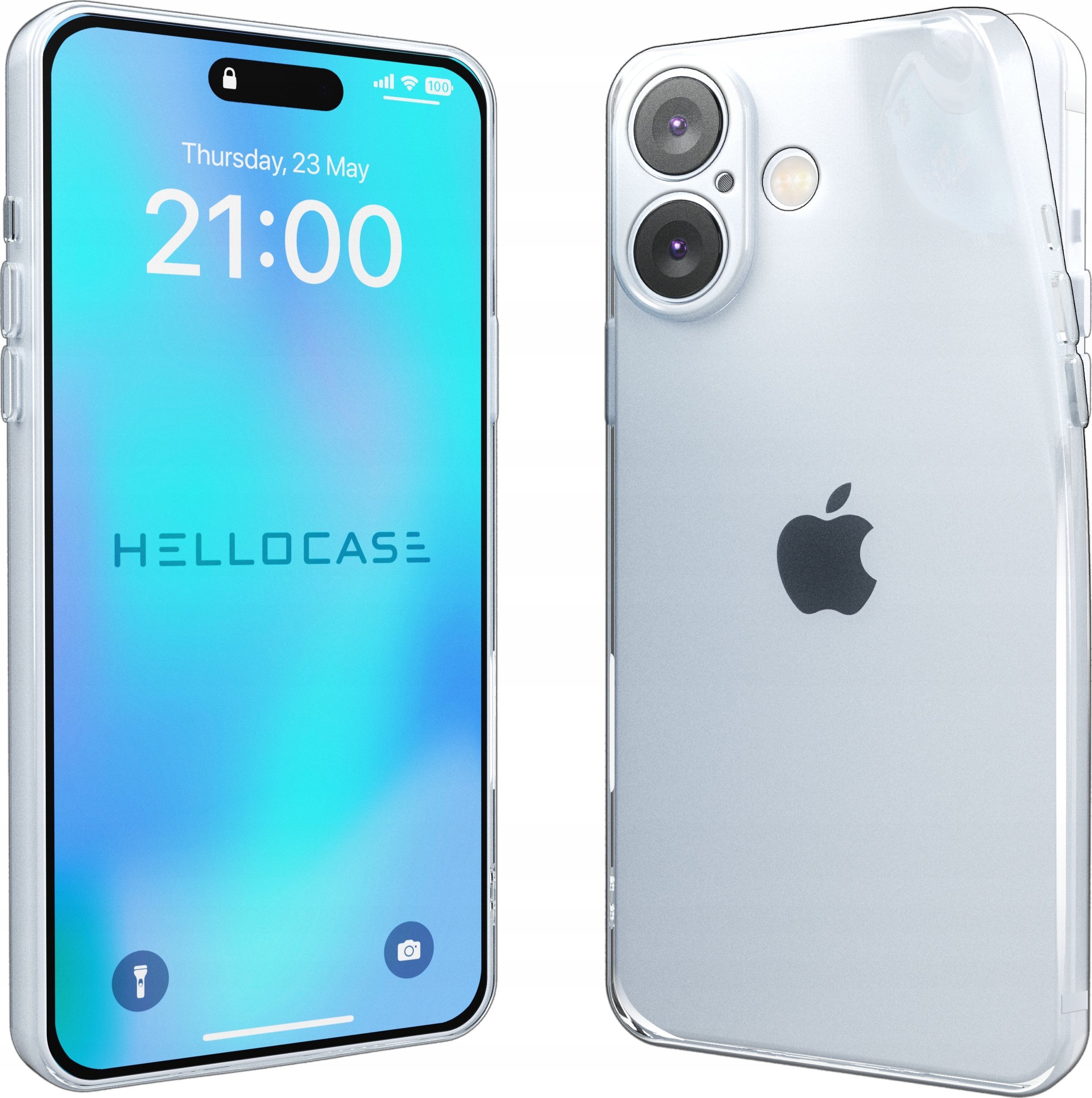 Hello Case Etui Case Obudowa Do Apple iPhone 16 Bezbarwne Gumowe Silikon Ochronne