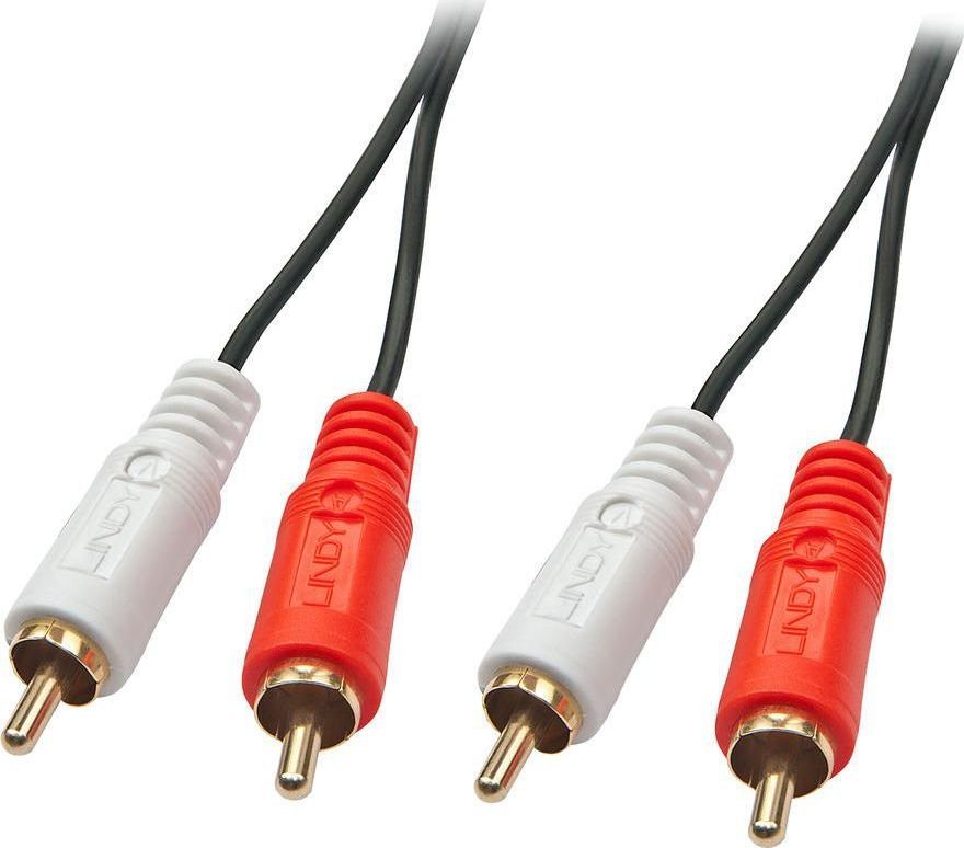 Kabel Lindy RCA (Cinch) x2 - RCA (Cinch) x2 3m czarny (35662)