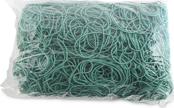 Office Products Gumki Recepturki Office Products, Średnica 50Mm, 1,5X1,5Mm, 60% Kauczuku, 1000G, Zgrzewka, Zielone