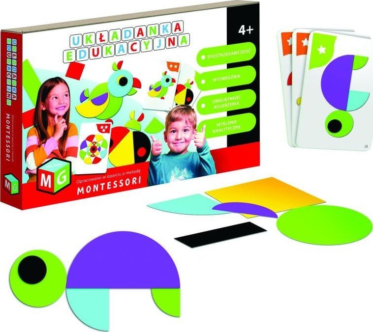 MONTESSORI UKŁADANKA EDUKACYJNA - PAPUGA