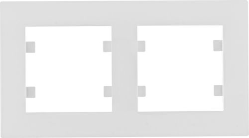 Hager Lumina intense ramka 2-krotna pozioma biała (WL5720)