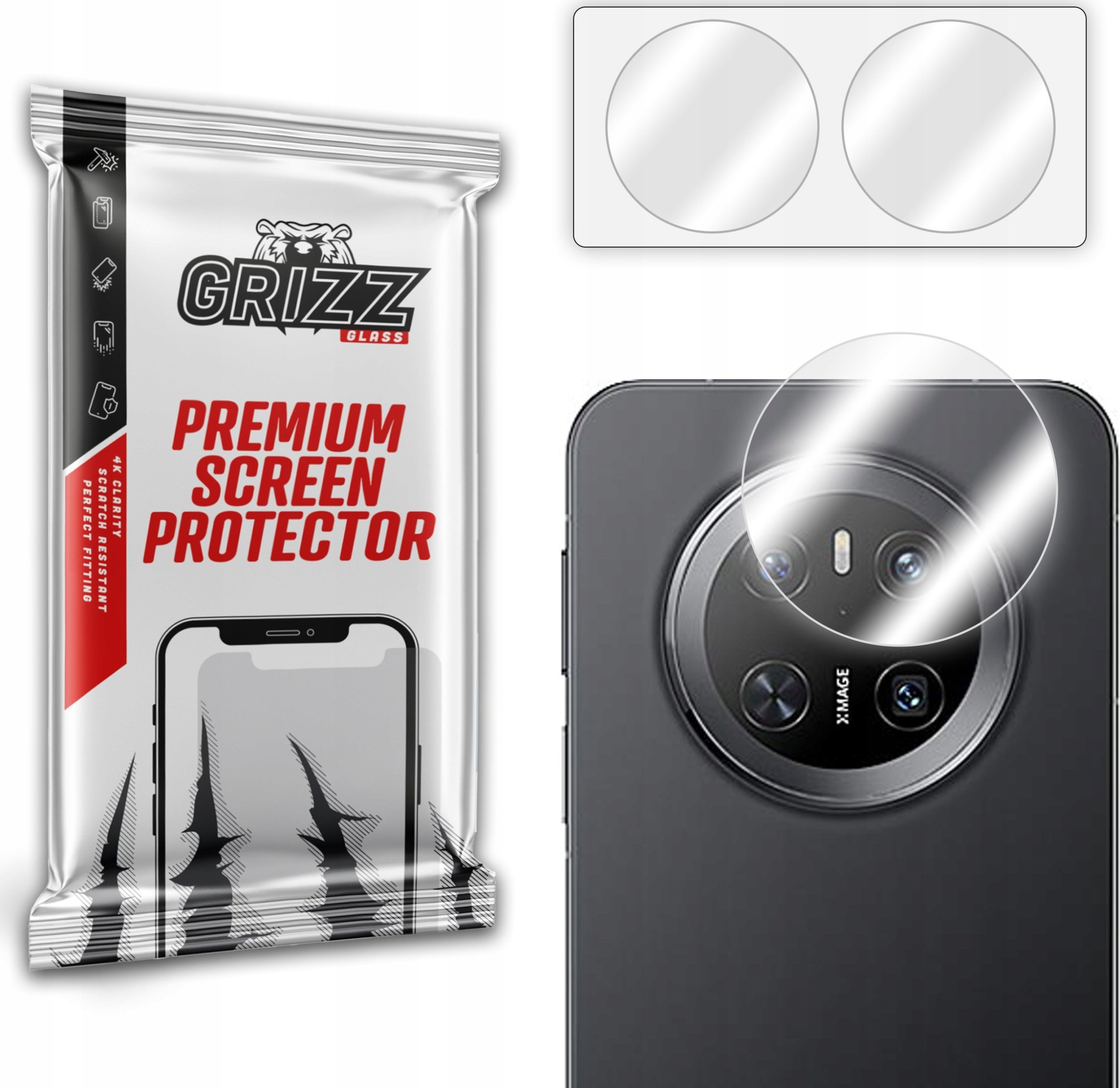 Szkło na aparat GrizzGlass HybridGlass Camera do Huawei Mate 70