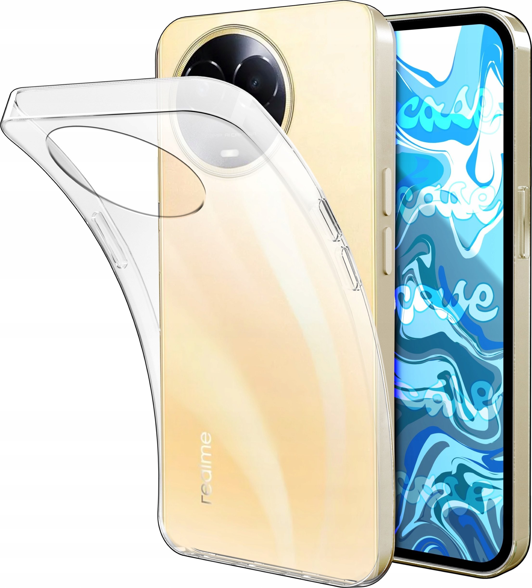 ETUI DO REALME 11 5G GUMOWE OBUDOWA CASE SILIKON SLIM POKROWIEC CLEAR VIEW