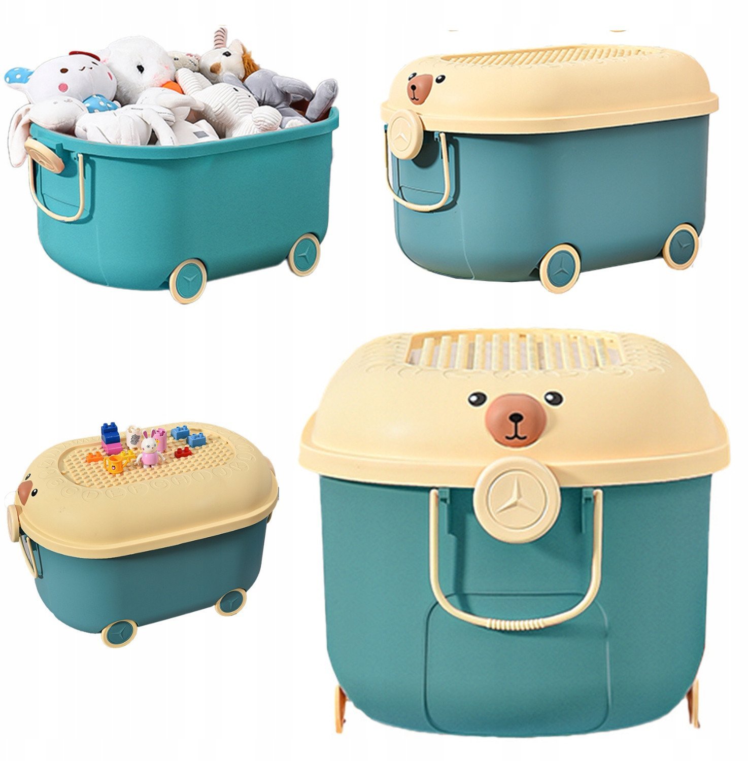 POJEMNIK NA ZABAWKI NIEBIESKI 5904905021687