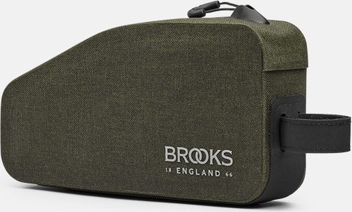 Brooks Torba na ramę BROOKS SCAPE TOP TUBE BAG, Mud Green, Pojemność 0,9L, Mocowanie na pasku, Wodoodporna (NEW)