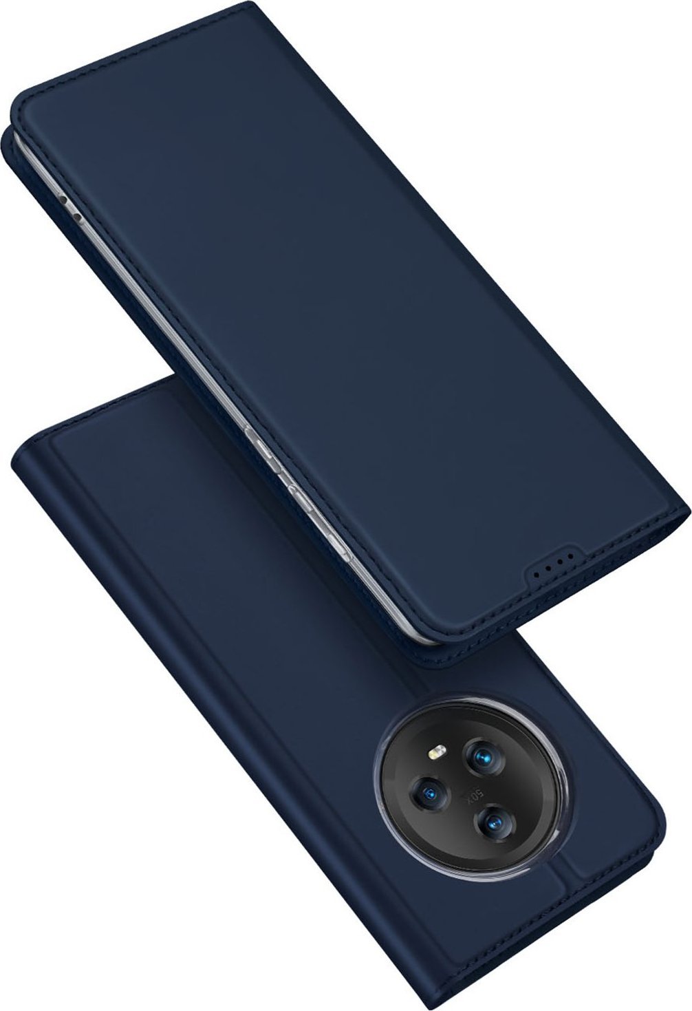 Dux Ducis Skin Pro etui do Honor Magic5 pokrowiec z klapką portfel na kartę podstawka niebieskie