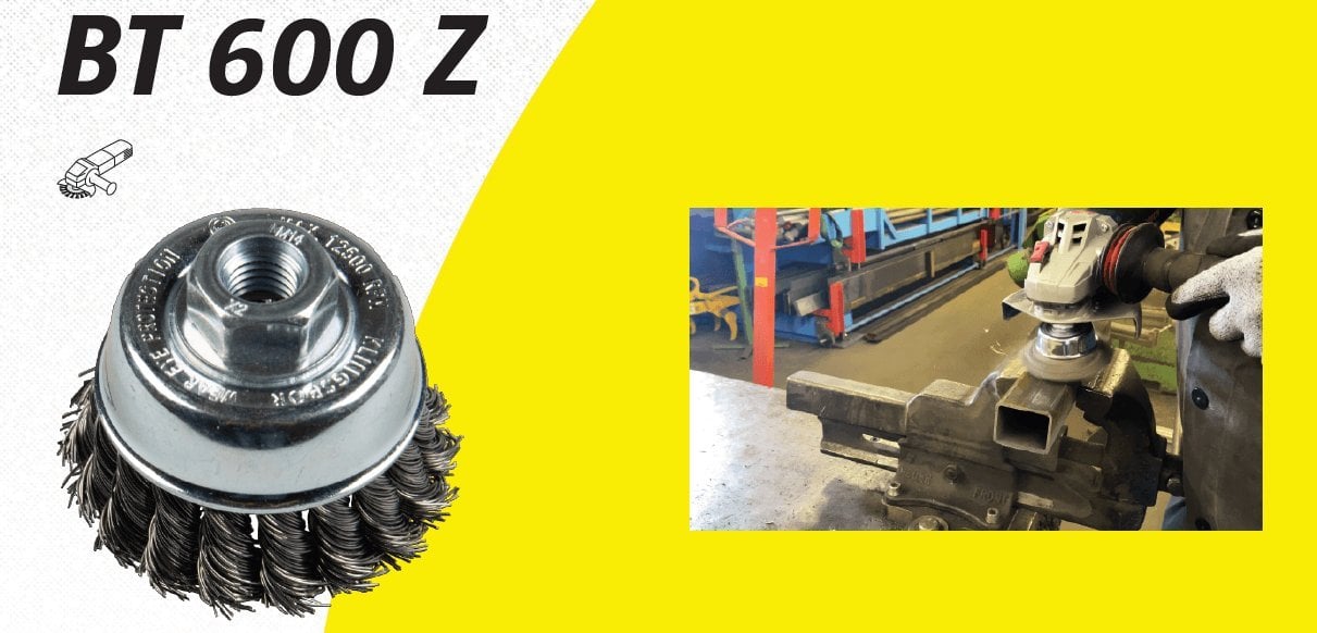 Klingspor K.SZCZOTKA GARNKOWA 65mm M14 BT600Z DRUT SKRĘCANY NIERDZEWNY