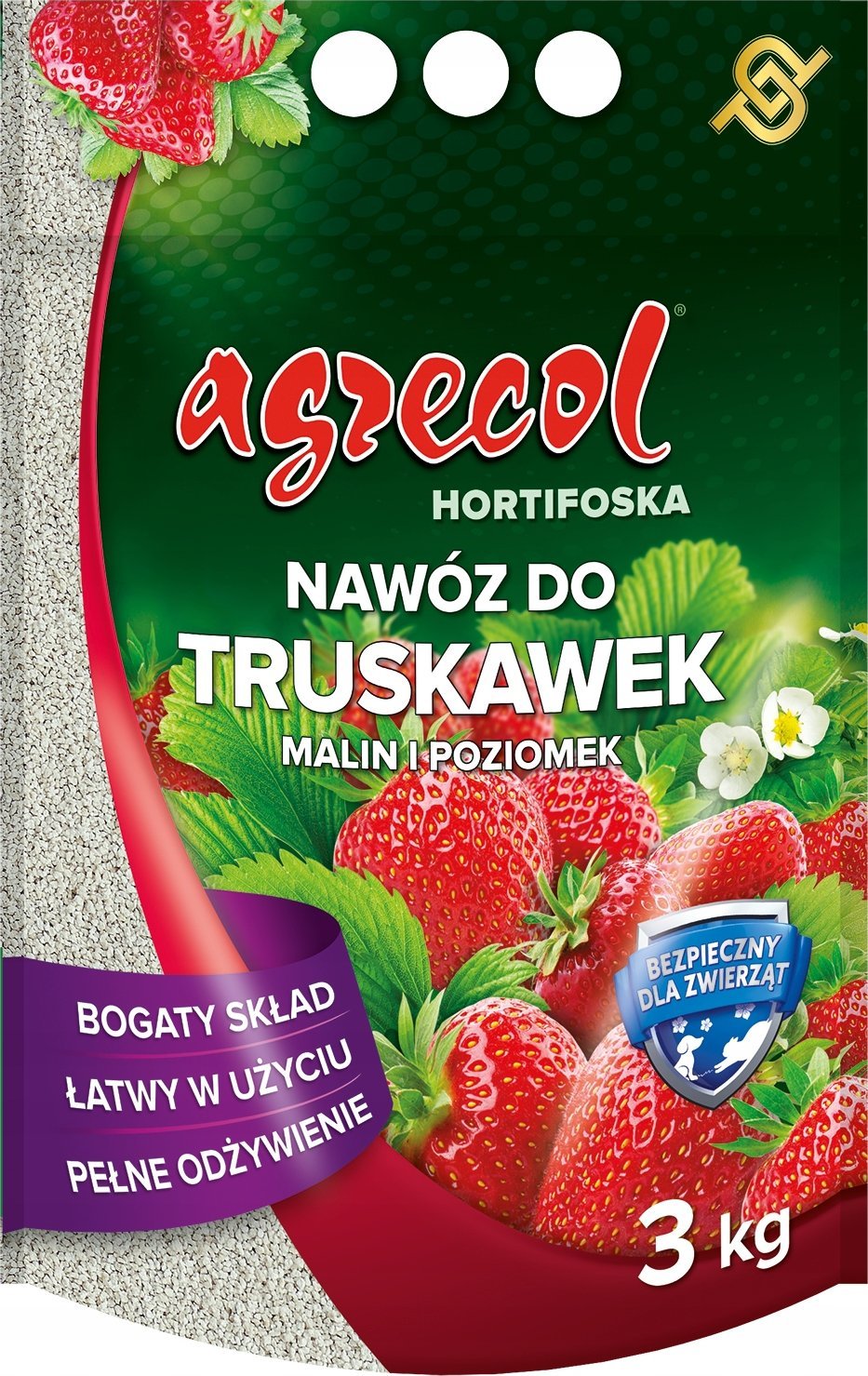 Agrecol Hortifoska nawóz do truskawek, malin i poziomek 3kg