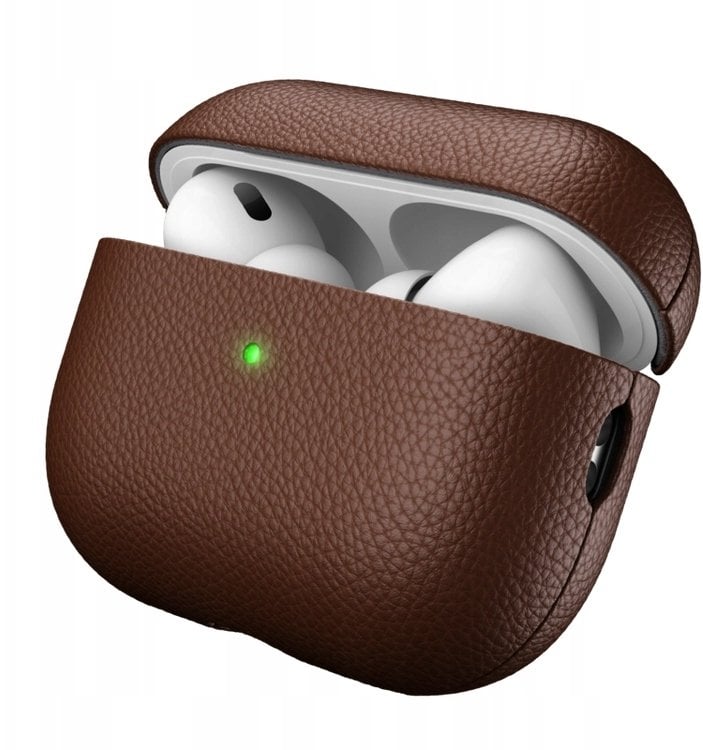 KeyBudz Artisan Leather Case - skórzane etui ochronne do AirPods Pro 3 (natural brown)