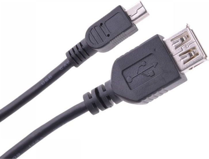 Kabel USB Cabletech USB-A - miniUSB Czarny (KPO2905-1)