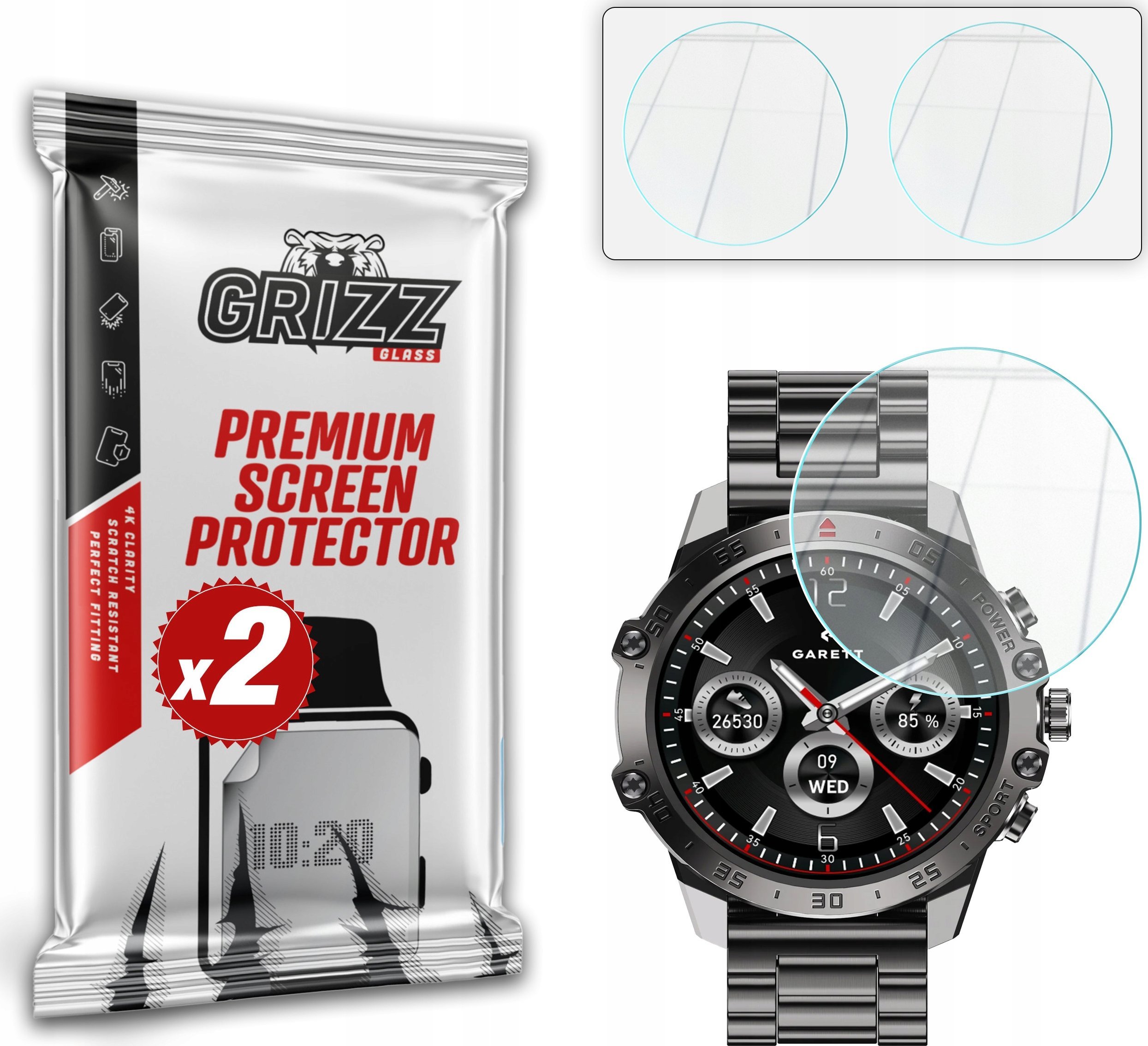 Szkło hybrydowe GrizzGlass HybridGlass do Garett V14