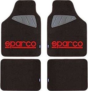 Sparco Zestaw Dywaników do Samochodu Sparco SPC1903 Uniwersalny Czarny/Czerwony (4 pcs)