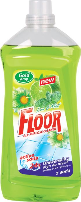 Floor Floor Active Soda - Uniwersalny płyn do mycia powierzchni z odtłuszczaczem - Lime&Mint