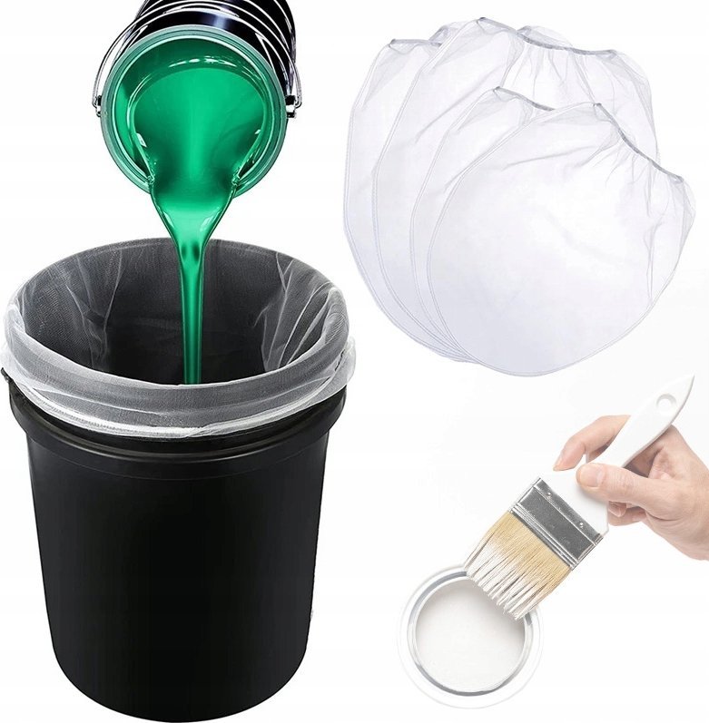Rosfix 4X WOREK FILTRACYJNY SITO DO FILTRACJI FARBY EMULSJI LAKIERU WIADRO 20L 10L