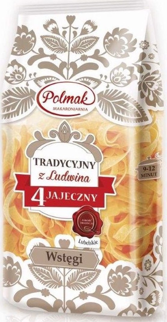 Pol-Mak Polmak Makaron Tradycyjny 4 jajeczny wstęgi 500 g